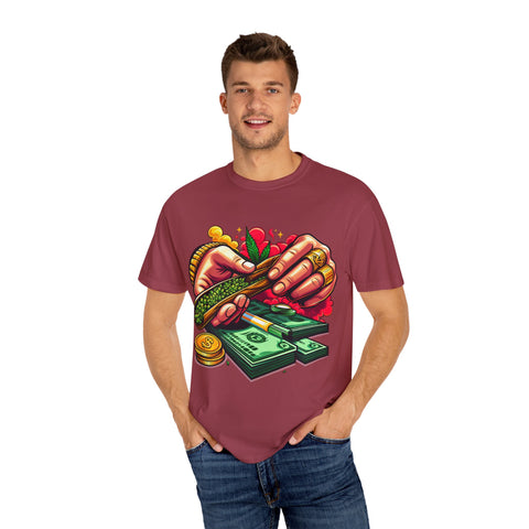 Cool Cannabis Money T-Shirt | Unisex Garment-Dyed Tee