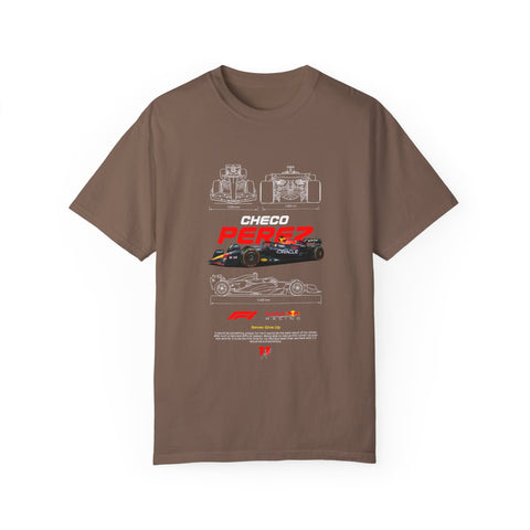 Checo Pérez Unisex Garment-Dyed T-Shirt - Formula 1 Racing Tee