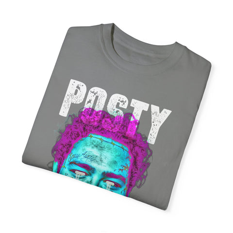 Posty Unisex Garment-Dyed T-shirt | Vibrant Vintage Style Tee for Music Lovers