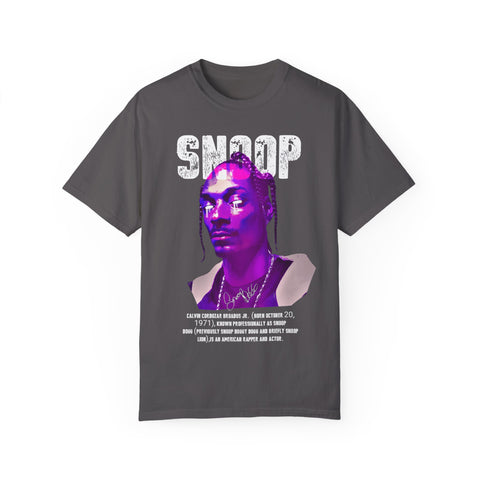 Vintage Snoop Dogg T-Shirt - Unisex Garment-Dyed Tee for Music Fans