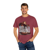 Unisex Garment-Dyed T-Shirt - 'Boots on the Ground' Country Lifestyle Tee