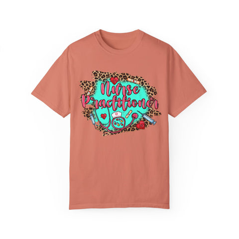 Norse Practitioner T-Shirt - Unisex Garment-Dyed Tee with Leopard Print Design