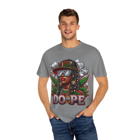 Dope Graphic Unisex Garment-Dyed T-Shirt – Stylish Cannabis-Inspired Tee for Everyday Wear