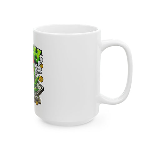 Cool Skeleton Weed Mug - Perfect for Cannabis Enthusiasts