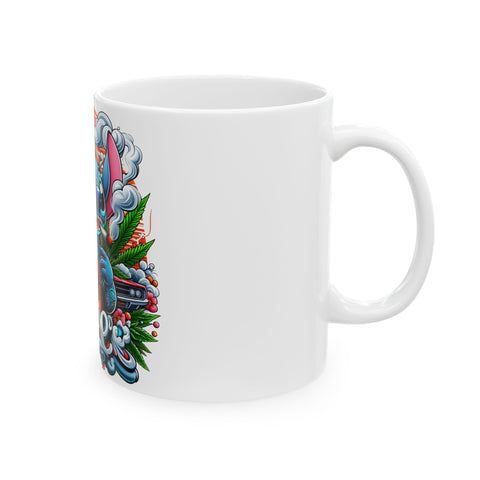 Cool Dope Character Ceramic Mug - Perfect Gift for Stoners & Cartoon Fans