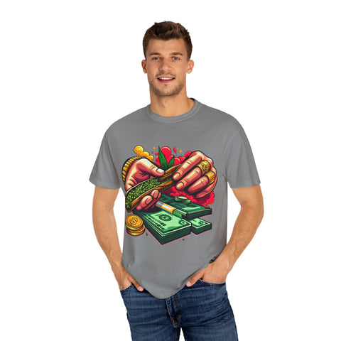 Cool Cannabis Money T-Shirt | Unisex Garment-Dyed Tee