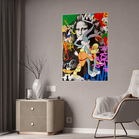 Vibrant Gloss Posters - Retro Cartoon Art Decor for Home or Office