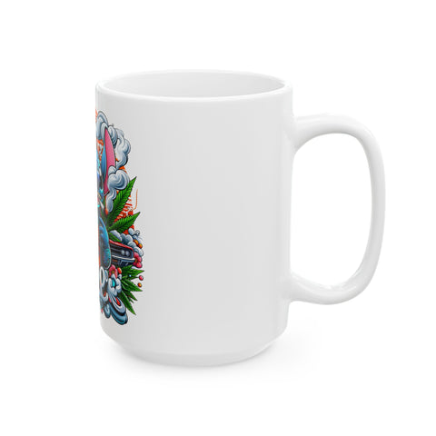 Cool Dope Character Ceramic Mug - Perfect Gift for Stoners & Cartoon Fans