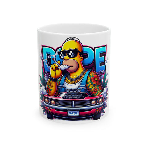 Cool Vintage Graffiti Ceramic Mug - 11oz & 15oz - Perfect Gift for Hip Hop Lovers
