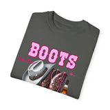Unisex Garment-Dyed T-shirt - "Boots on the Ground" Country Vibe Tee