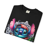 Colorful Stitch Graphic T-Shirt - Unisex Tie-Dye Style for Relaxed Vibes
