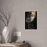 Glossy Art Poster - Elegant Black and Gold Wall Decor