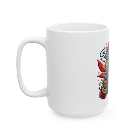 Cool Bear Cannabis Ceramic Mug - 11oz & 15oz