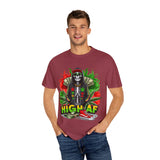 High AF Unisex Garment-Dyed T-Shirt - Fun & Edgy Style for Cannabis Enthusiasts