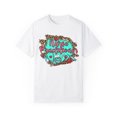 Norse Practitioner T-Shirt - Unisex Garment-Dyed Tee with Leopard Print Design