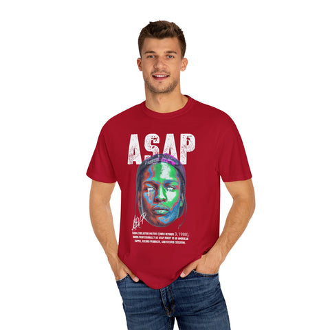 Unisex Garment-Dyed T-Shirt - Vibrant ASAP Graphic Tee