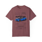 Lamborghini Huracan Unisex Garment-Dyed T-Shirt - Car Enthusiast Tee