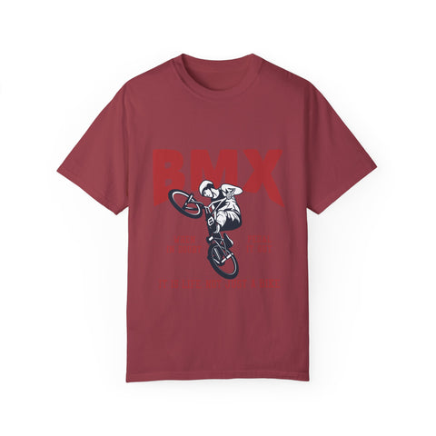 BMX Unisex Garment-Dyed T-Shirt - "When in Doubt Pedal It Out"