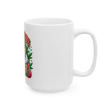 Good Vibes Bear Ceramic Mug - Fun 11oz/15oz Coffee/Tea Cup for Chill Days