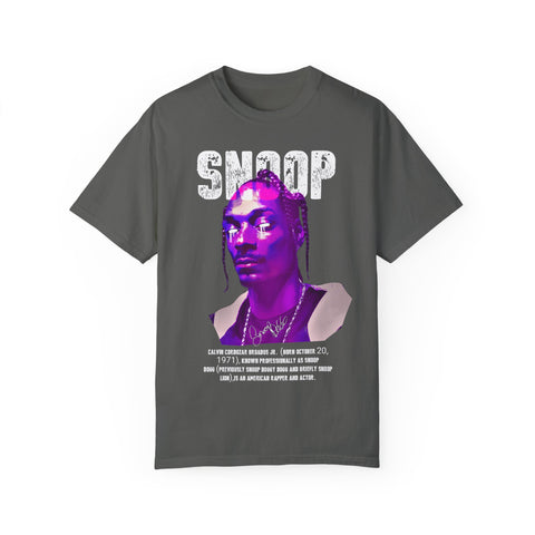 Vintage Snoop Dogg T-Shirt - Unisex Garment-Dyed Tee for Music Fans