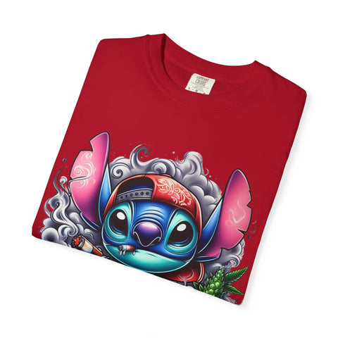 Colorful Stitch Graphic T-Shirt - Unisex Tie-Dye Style for Relaxed Vibes