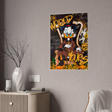 Glossy Art Poster - 'The World is Yours' Wall Decor