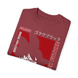 Unisex Garment-Dyed T-Shirt - Dark Future Saiyan Rose Design