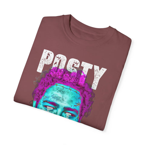 Posty Unisex Garment-Dyed T-shirt | Vibrant Vintage Style Tee for Music Lovers