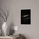Sleek Black Car Gloss Poster - Modern Wall Art for Automotive Enthusiasts