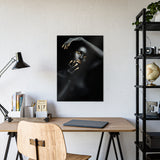 Elegant Gloss Poster | Black and Gold Art Print for Modern Home Decor