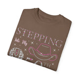 50th Birthday T-Shirt - Stepping Into My 50th with My Boots on the Ground
