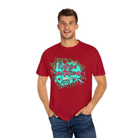 Norse Practitioner T-Shirt - Unisex Garment-Dyed Tee with Leopard Print Design