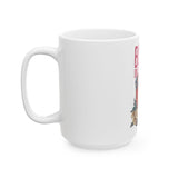 "Boho Floral Ceramic Coffee Mug – Perfect Gift for Nature Lovers"