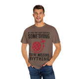 Adventure Awaits Unisex Garment-Dyed T-Shirt | Travel Quote Tee