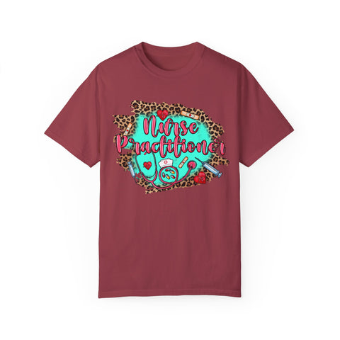 Norse Practitioner T-Shirt - Unisex Garment-Dyed Tee with Leopard Print Design