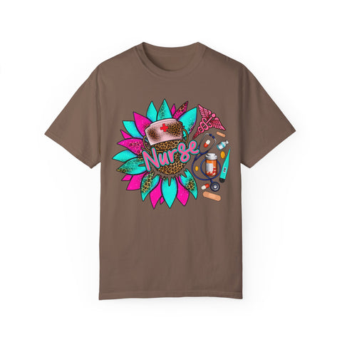 Colorful Nurse Appreciation T-Shirt - Garment-Dyed Unisex Tee