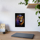 Vibrant Lion Gloss Poster - Colorful Wall Art for Animal Lovers