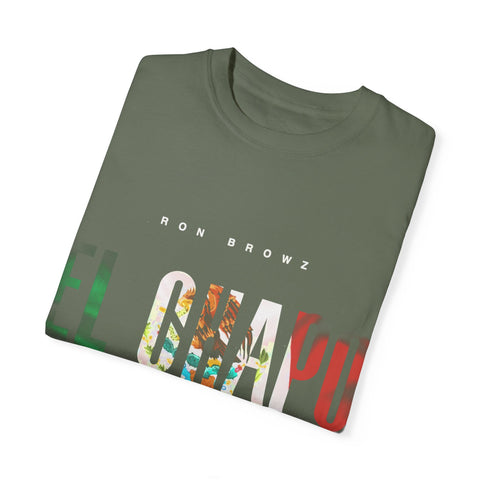Unisex Garment-Dyed T-Shirt with 'EL CHAPU' Design - Casual Vibe, Perfect for Everyday Wear