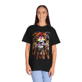 Cool Lion Sunglasses Unisex Garment-Dyed T-shirt