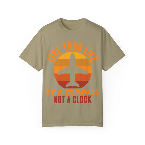Live Tour Life T-Shirt - Unisex Garment-Dyed Tee for Travel Enthusiasts