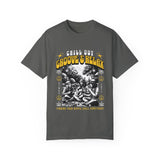 Chill Out Groove & Relax Unisex Garment-Dyed T-Shirt | Vintage Hippie Style