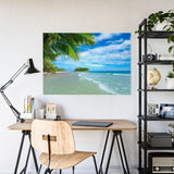 Tropical Beach Gloss Poster - Scenic Wall Art for Home Decor