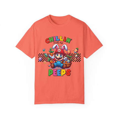 Chillin' with My Peeps Unisex T-Shirt - Fun & Colorful Graphic Tee for Easter Celebrations