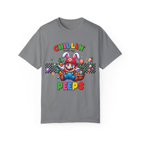 Chillin' with My Peeps Unisex T-Shirt - Fun & Colorful Graphic Tee for Easter Celebrations