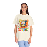 Chilling With My Peeps Unisex Garment-Dyed T-shirt | Fun Easter Graphic Tee