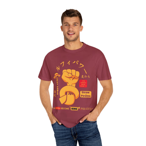 Unisex Luffy Power Graphic T-Shirt - King of Pirates Design