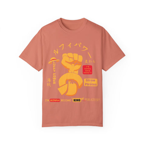Unisex Luffy Power Graphic T-Shirt - King of Pirates Design