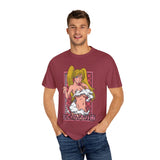 Anime-Inspired Unisex Garment-Dyed T-Shirt - Playful Manga Design