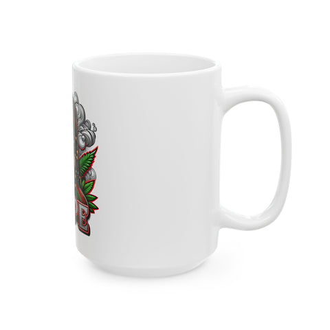 Dope Vibe Ceramic Mug - 11oz & 15oz, Stylish Cannabis Culture Design
