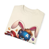 Easter Bunny Captain T-Shirt - Fun Unisex Garment-Dyed Tee
